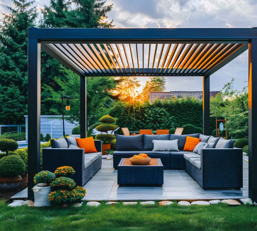 Pergola alu autoportée